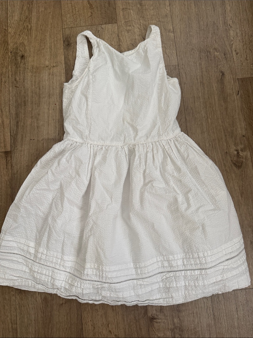Polo by Ralph Lauren White Textured Sleeveless Sundress